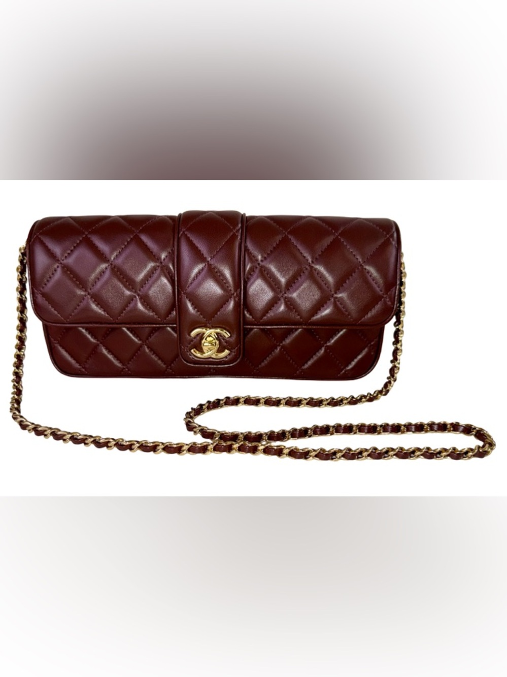 CHANEL QUILTED CROSSBODY BAG IN CHOCOLATE BROWN